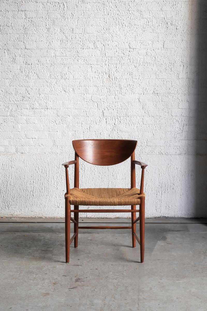 Mid-Century Modern Peter Hvidt & Orla Molgaard 'Model 317' Chair for Soborg Mobler, Denmark, 1960s 