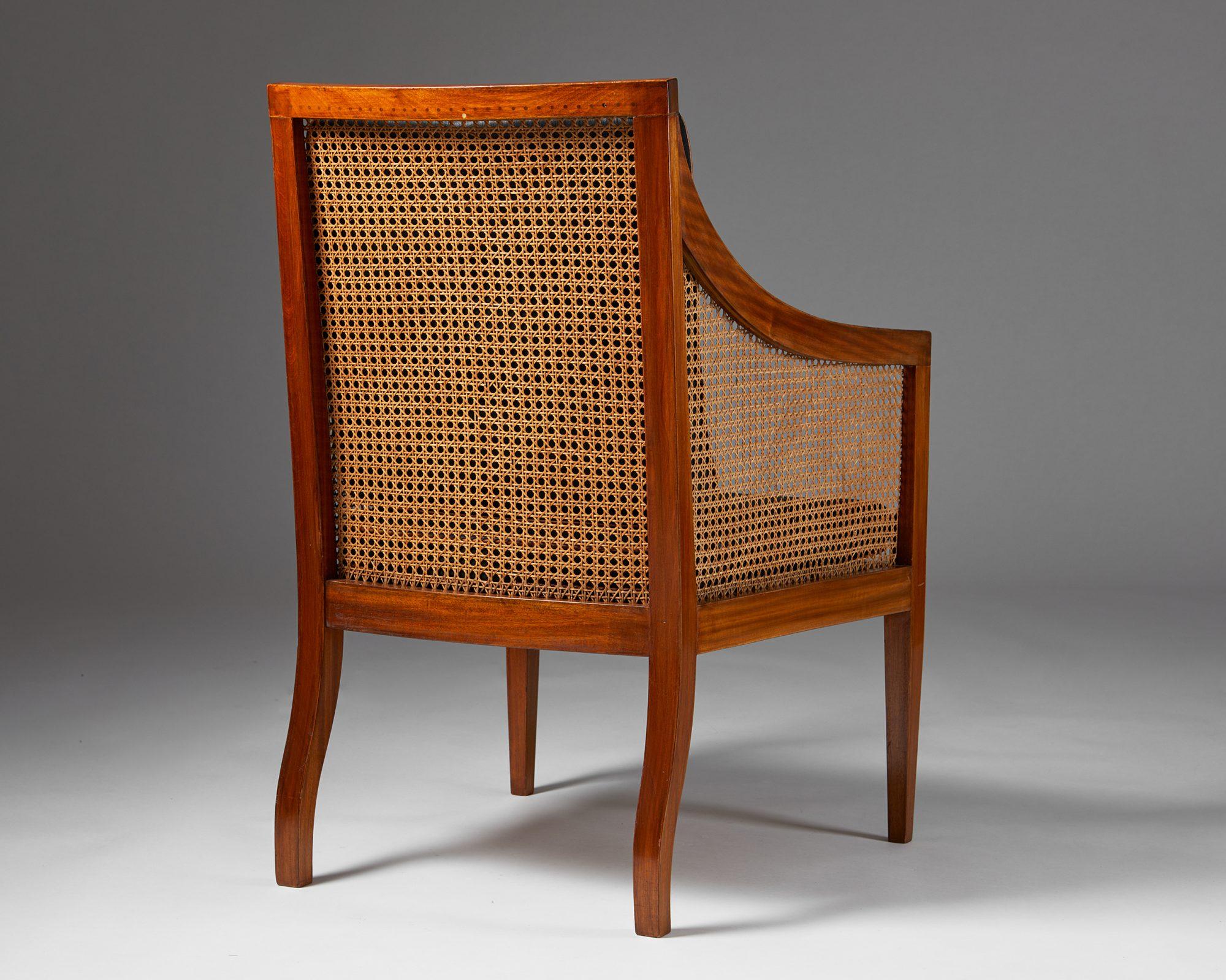 Armchair Model 4488 Designed by Kaare Klint for Rud. Rasmussen, Denmark, 1930s In Good Condition For Sale In Stockholm, SE