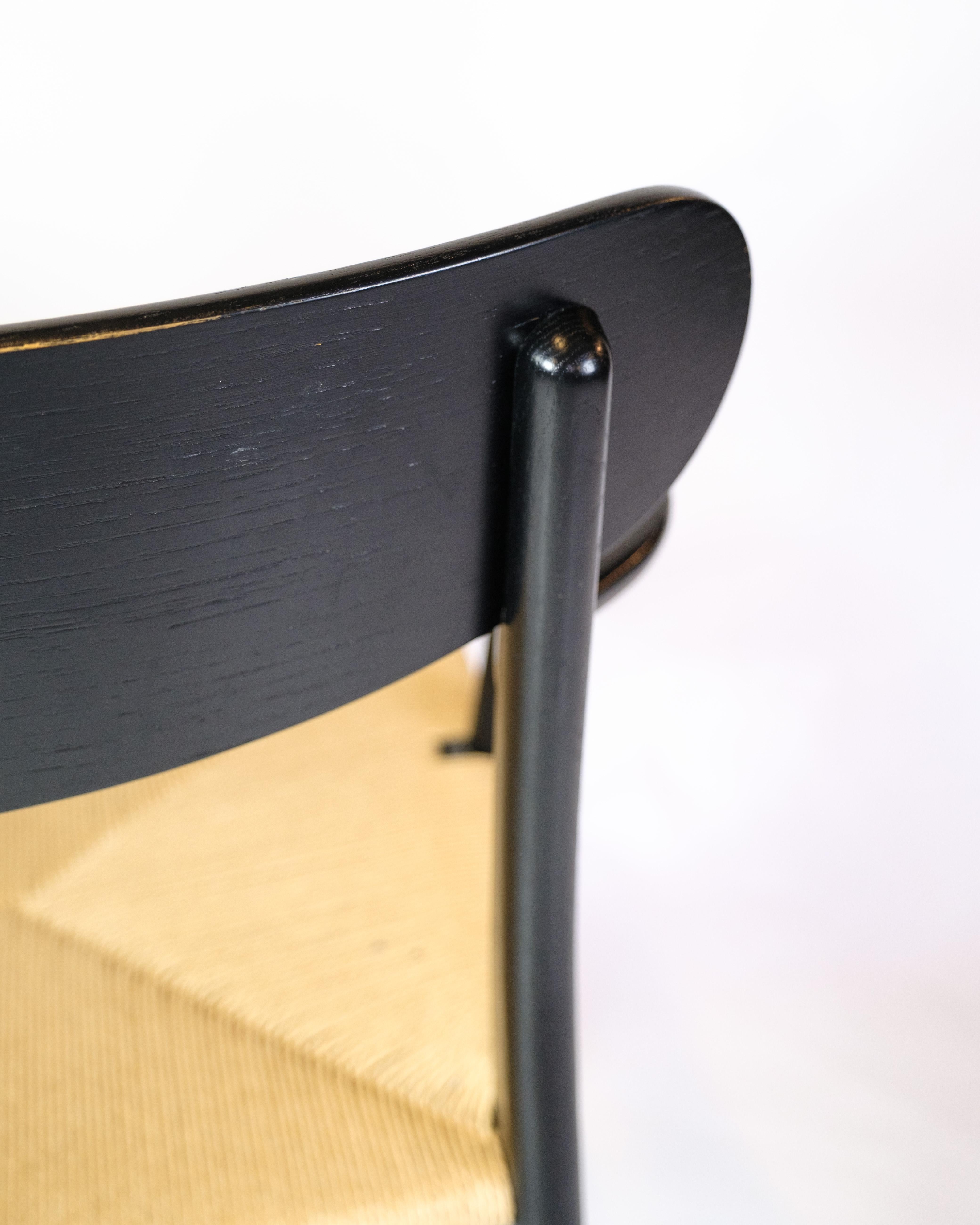 Sessel Modell CH26 In Schwarzer Eiche Von Hans J. Wegner Für Carl Hansen & Son (Dänisch) im Angebot