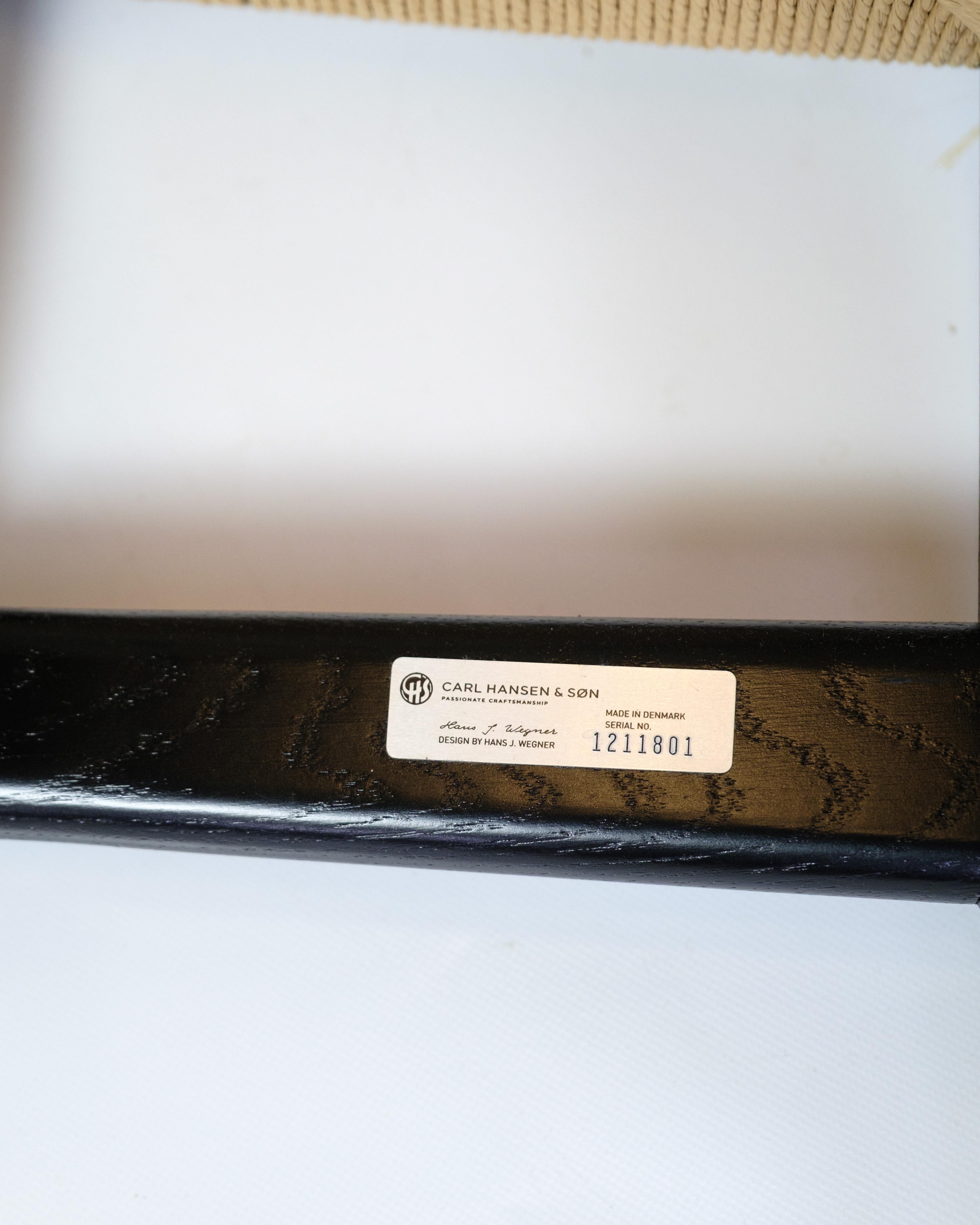 Sessel Modell CH26 In Schwarzer Eiche Von Hans J. Wegner Für Carl Hansen & Son (21. Jahrhundert und zeitgenössisch) im Angebot