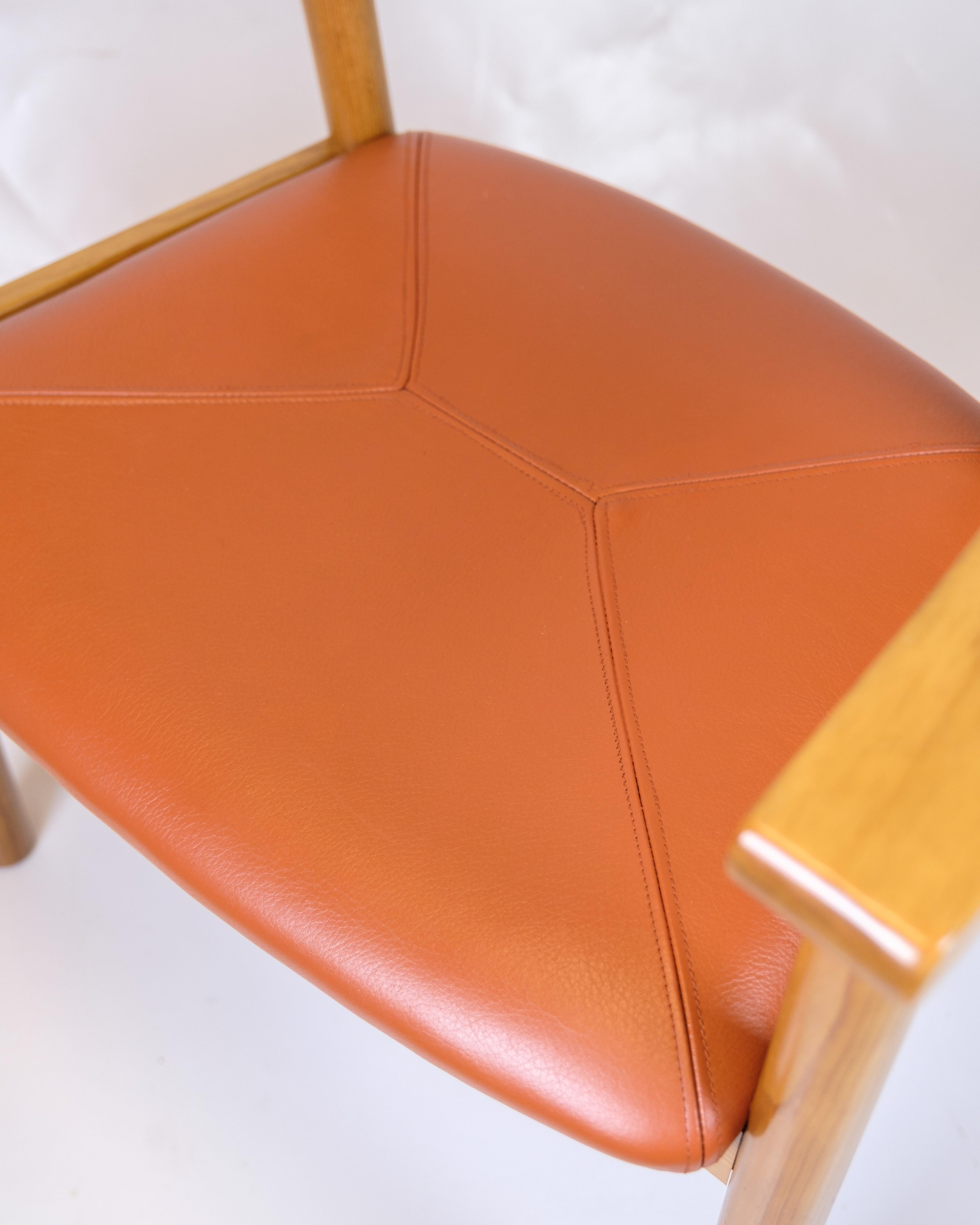 Sillón Modelo De 75 En Piel Coñac Y Colecciones Tappede Por Andreas Hansen Danés en venta