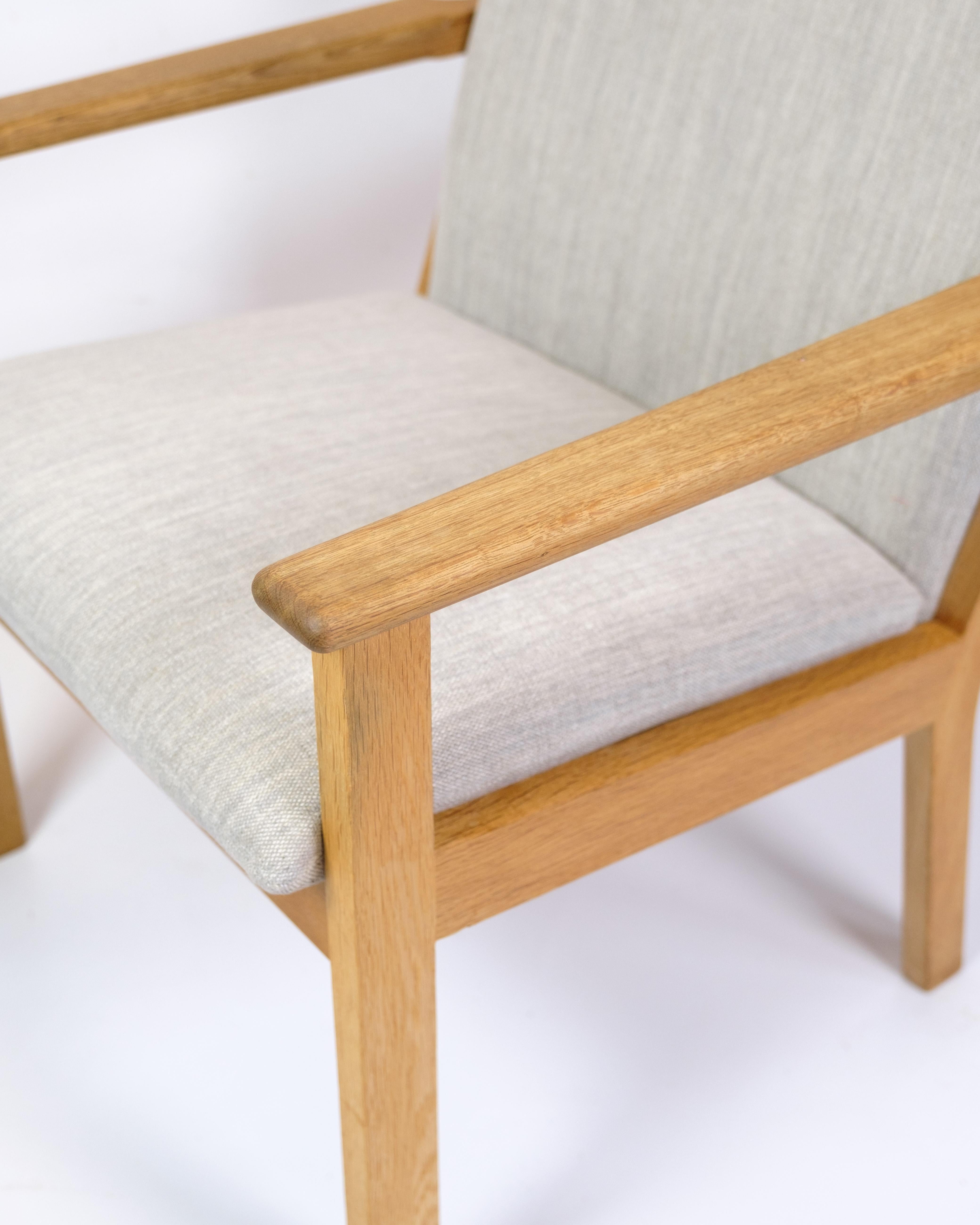 Scandinave moderne Fauteuil modèle GE284 en chêne à haut dossier par Hans J. Wegner pour Getama en vente