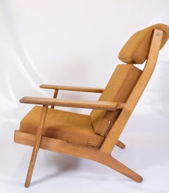 Fauteuil modèle GE290a fabriqué en chêne par Hans J. Wegner pour Getama des années 1960