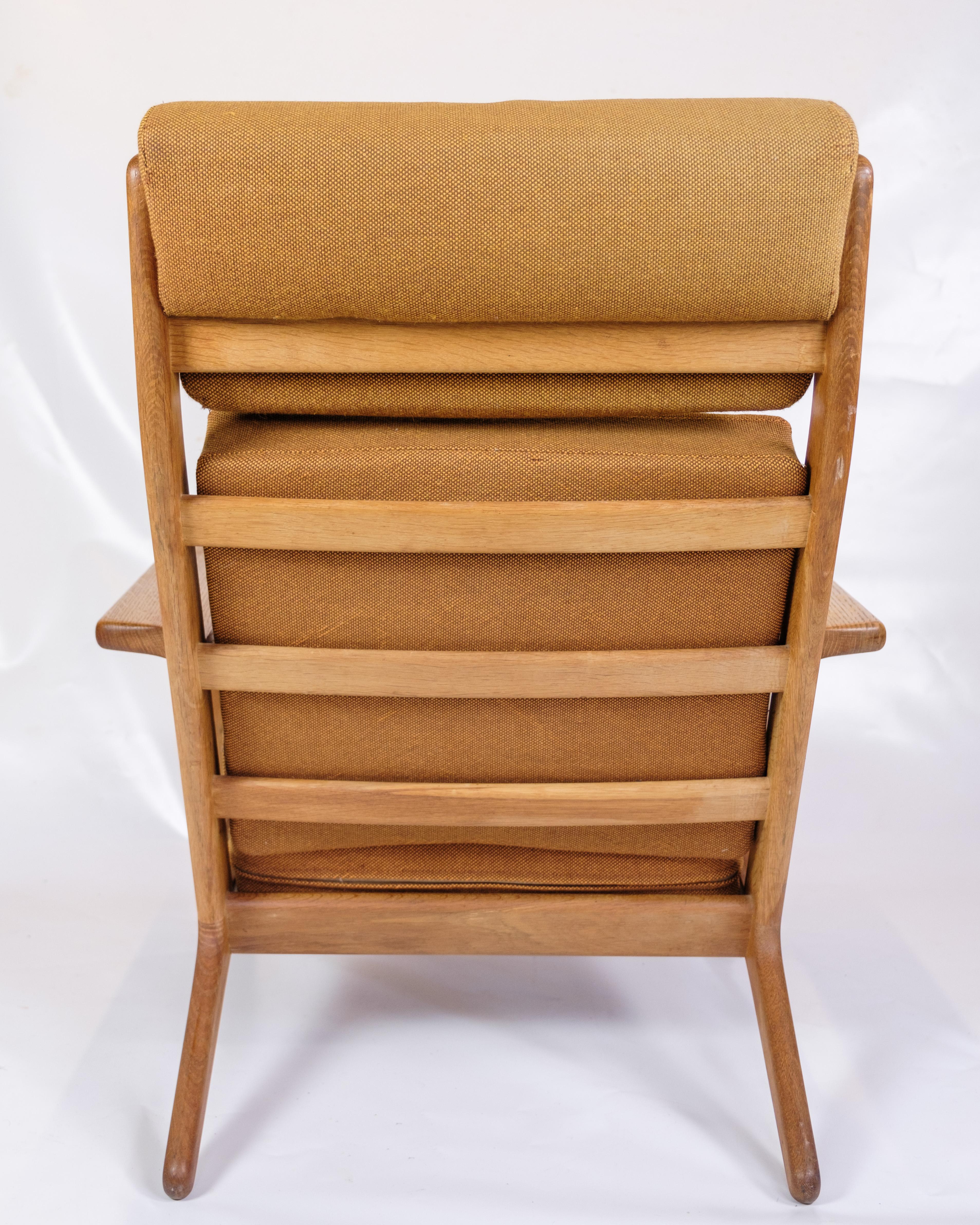 Metà XX secolo Poltrona modello GE290a in quercia di Hans J. Wegner per Getama degli anni '60 in vendita