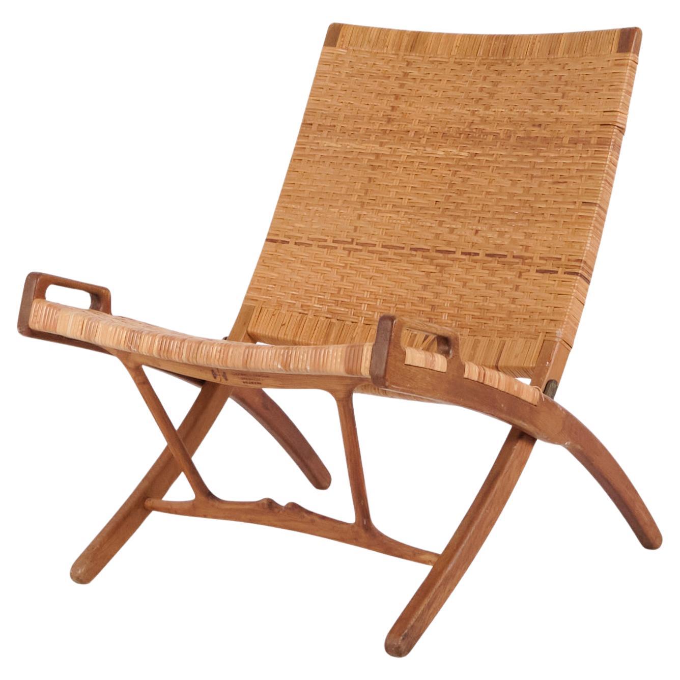 Fauteuil Model No. 512 "The Fireplace Chair" En Oak Patiné Par Hans J. Wegner