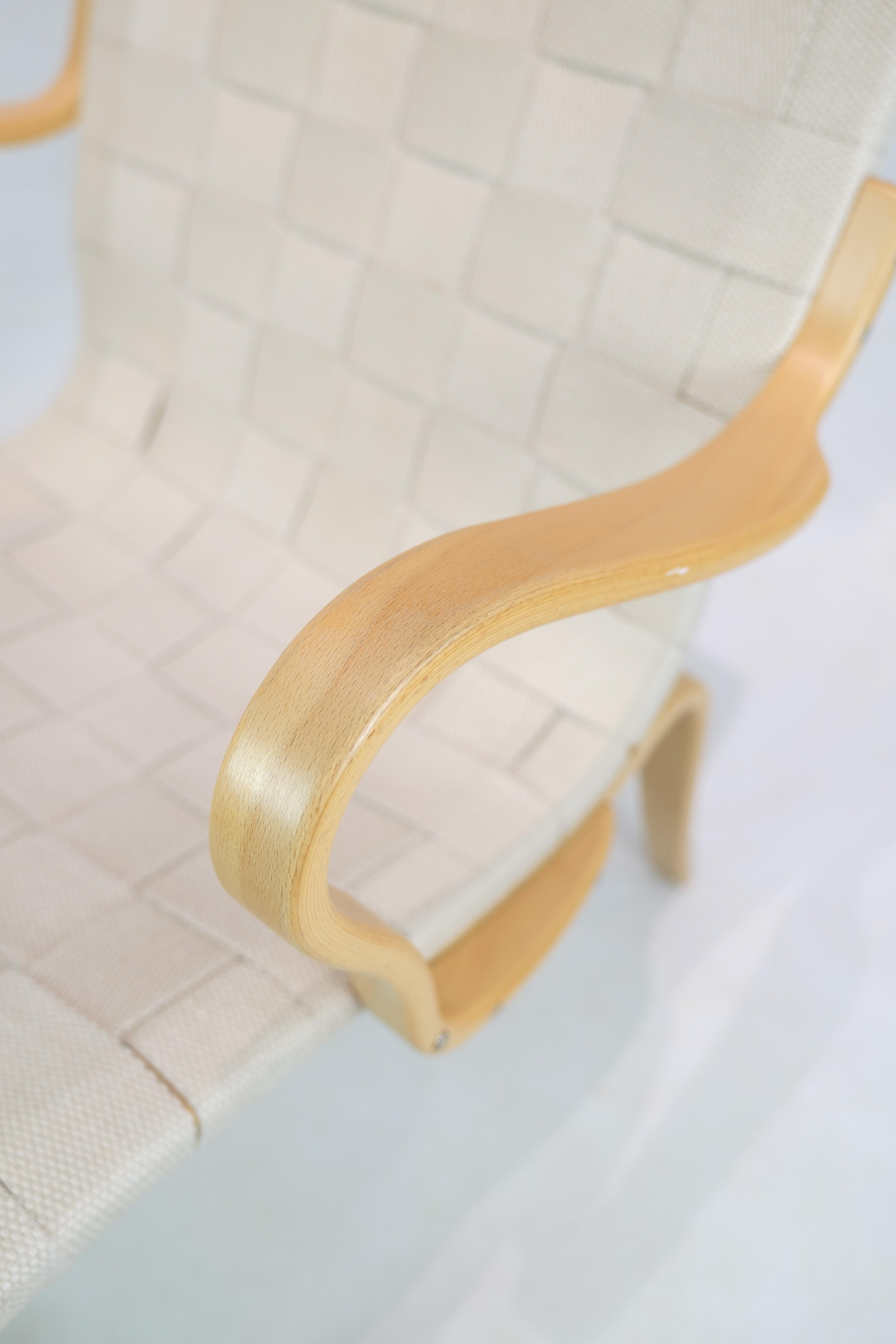 Sessel Modell Mina aus Buche, hergestellt von Bruno Mathsson im Angebot 3