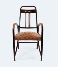 Sessel Modell Nr. 511 von Wiener Werkstätten für Thonet in musealer Manier, 1904