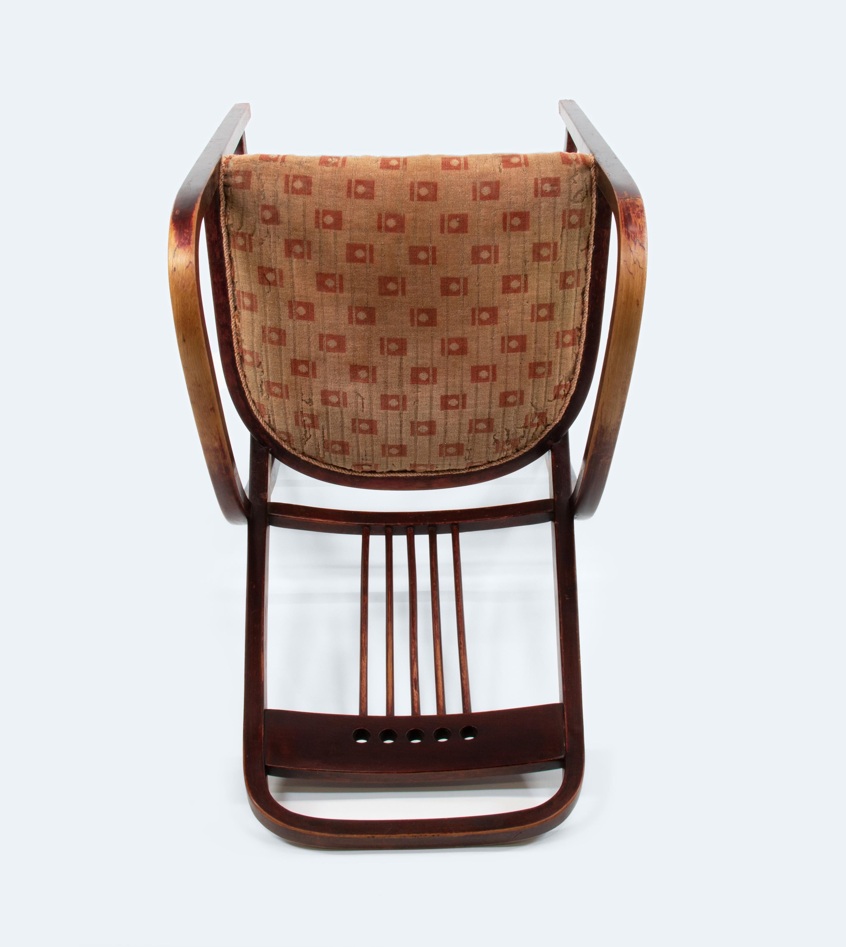 Fauteuil modèle n° 511 par Wiener Werkstätten pour Thonet à la manière d'un musée, 1904 Bon état - En vente à Reichenschwand, DE