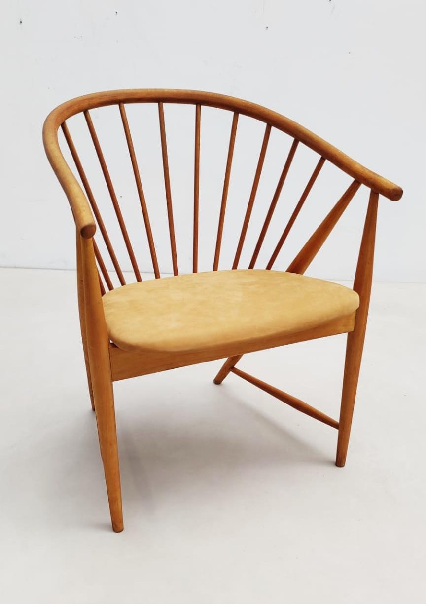 Mid-century wooden armchair model 