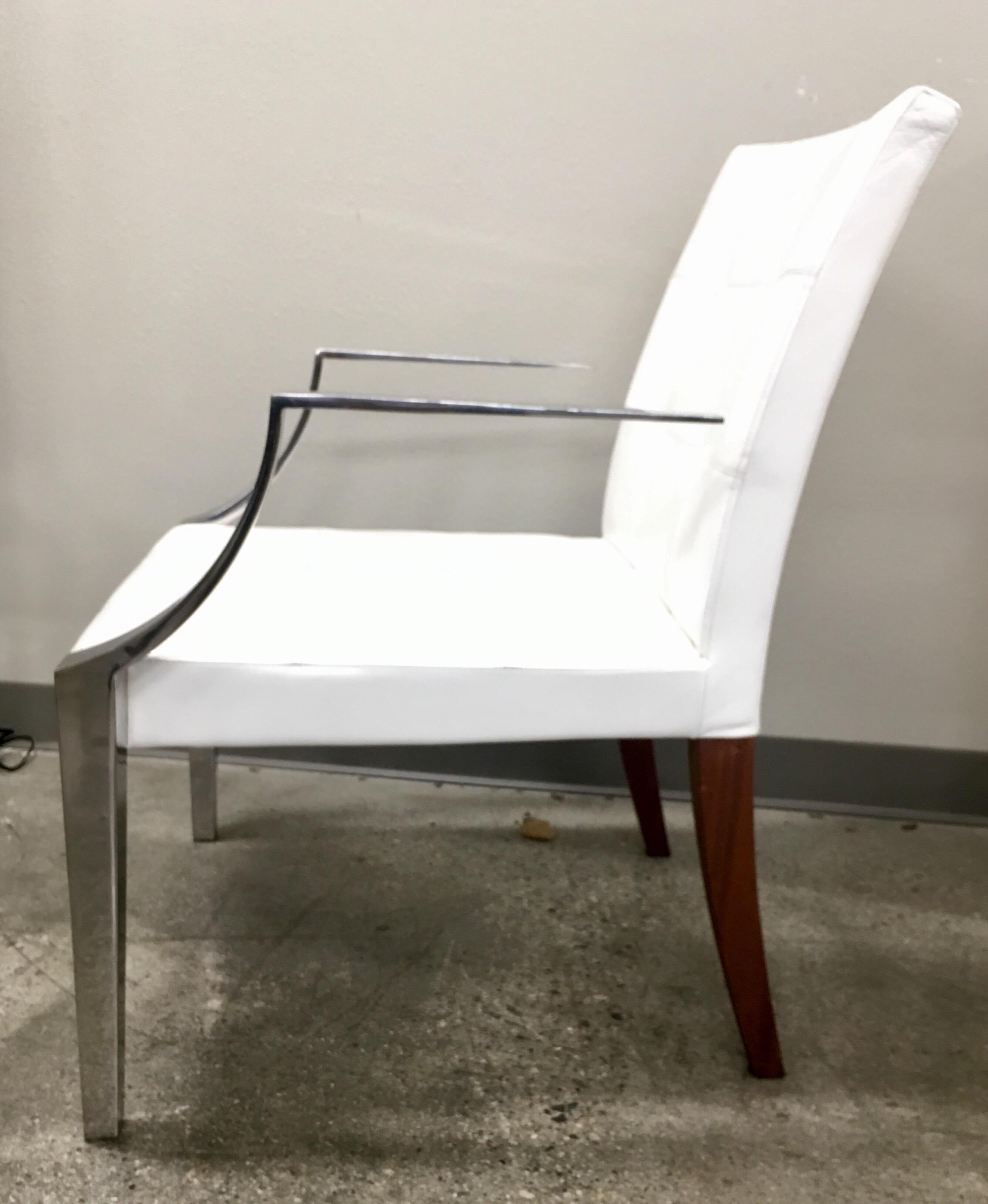 Post-Modern Armchair Monseigneur Philippe Starck for Driade Italy White Chair