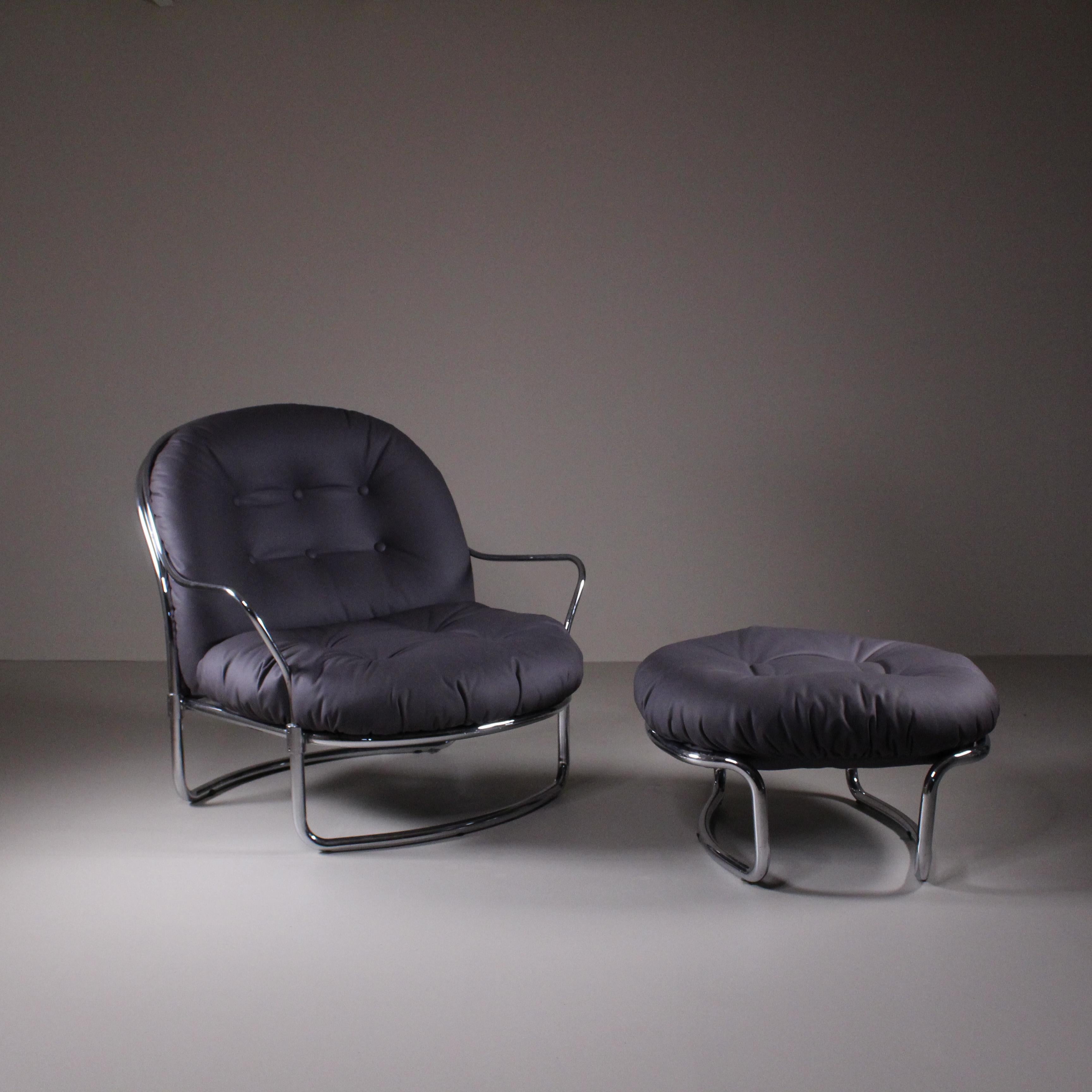 Moderne Fauteuil n 915, Carlo De Carli, Cinova, années 70 en vente