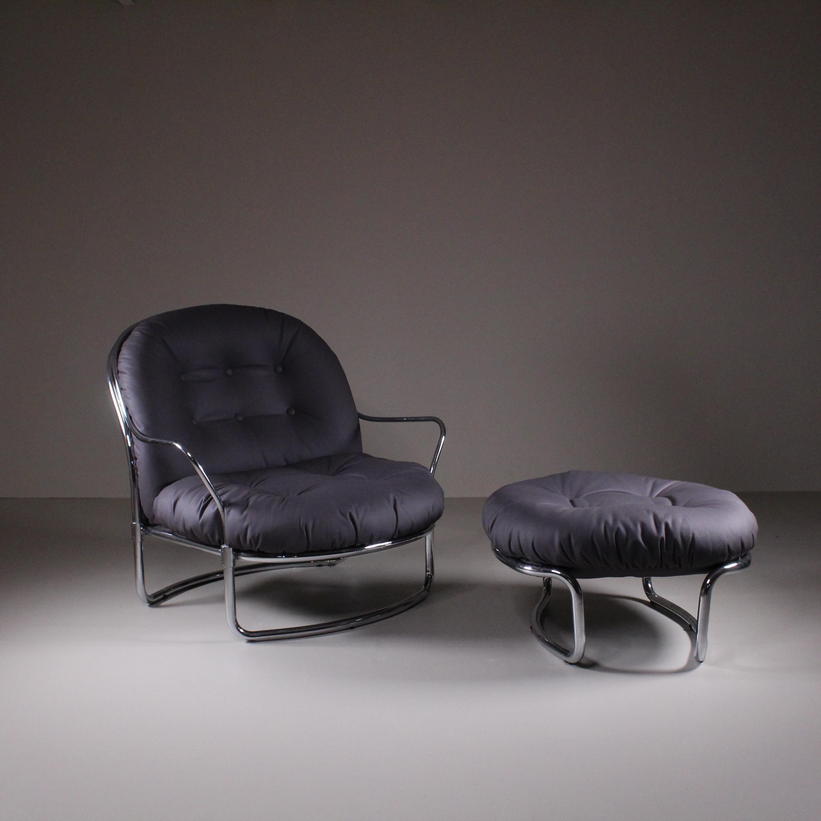 italien Fauteuil n 915, Carlo De Carli, Cinova, années 70 en vente