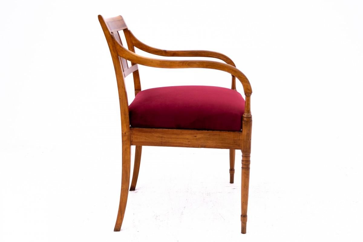 Sessel, Nordeuropa, um 1900. (Stoff) im Angebot