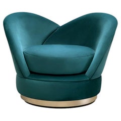 Armchair on Castors Made to Order in Custom Finishes