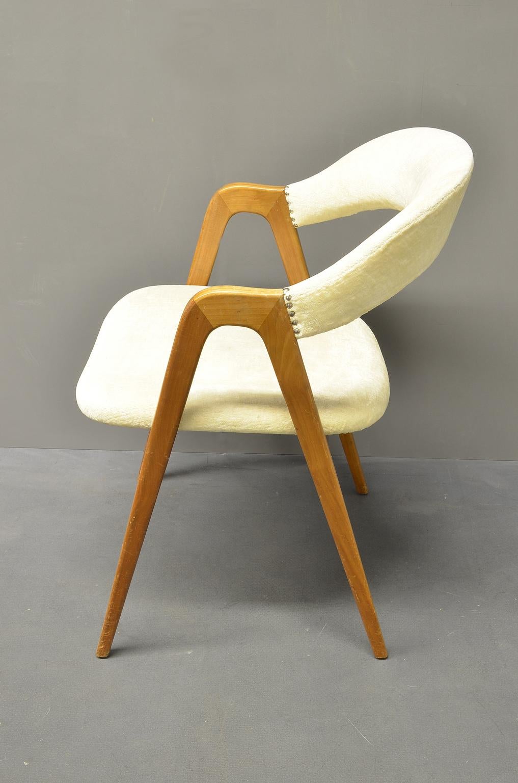 This armchair or desk chair produced by WK Möbel in the 1960s, Germany.