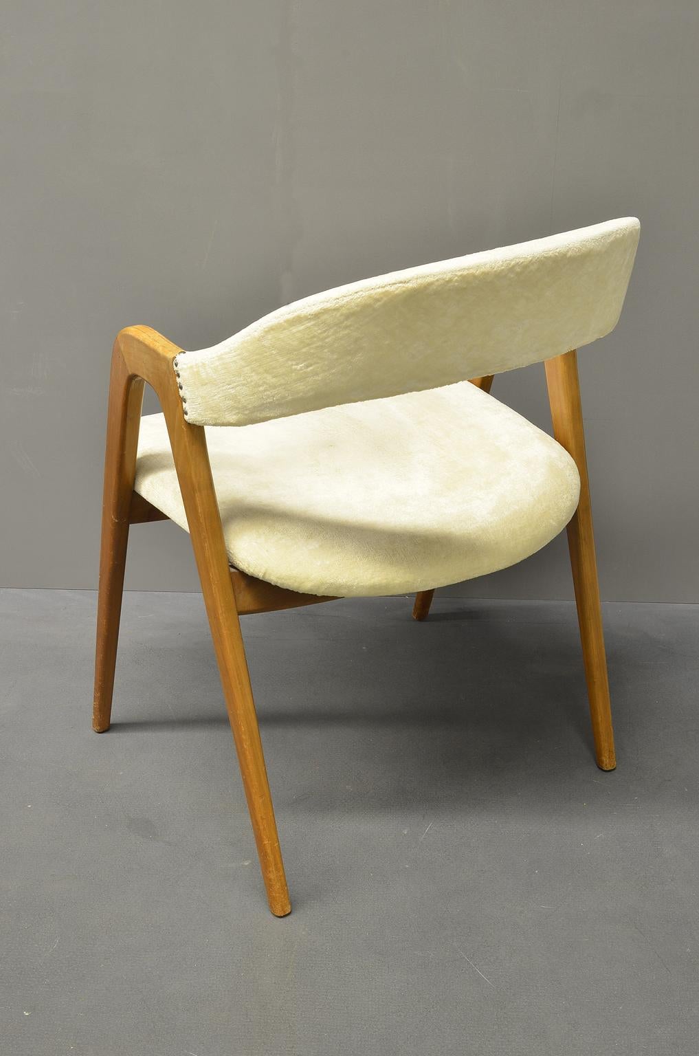 Mid-Century Modern Armchair or Desk Chair Produced by WK Möbel in the 1960s, Germany