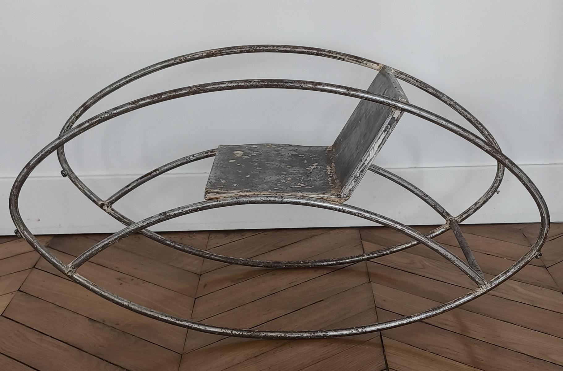 Sessel oder Schaukelstuhl von Jean Michel Sanejouan – Atelier A, MMM, 1970er Jahre, Frankreich (Ende des 20. Jahrhunderts) im Angebot