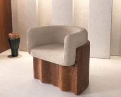 Fauteuil Plisse en Wood par Alter Ego Studio