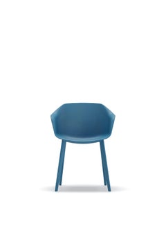 Sessel Poly aus verstärktem Kunststoff weiße Farbe für Indoor modernes Design