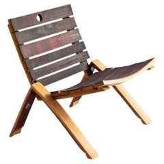 Armchair Riva 1920 Etta Design Franco & Matteo Origoni Oak from Barrique barrels