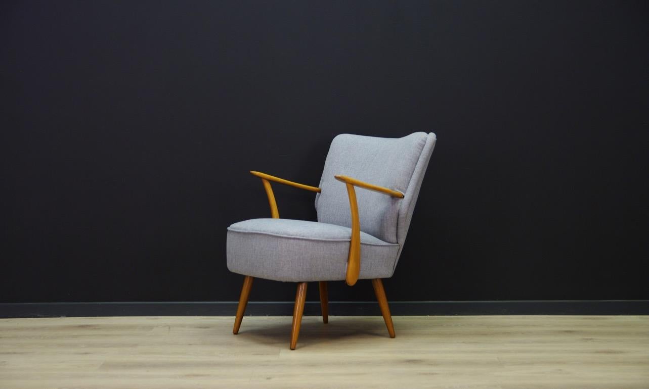 Fabric Armchair Scandinavian Design Classic Retro