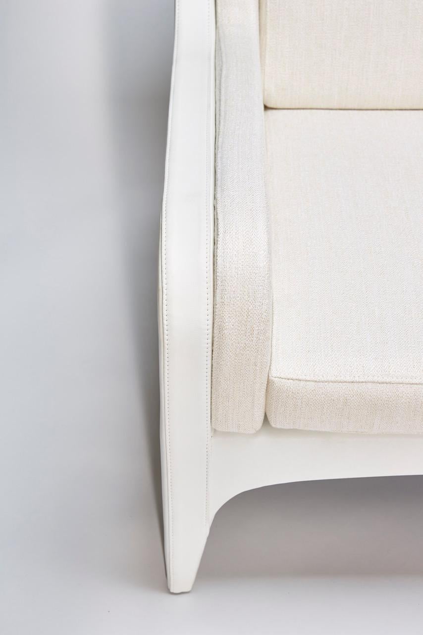 Armchair SEASON by Reda Amalou Design - White Leather For Sale 6