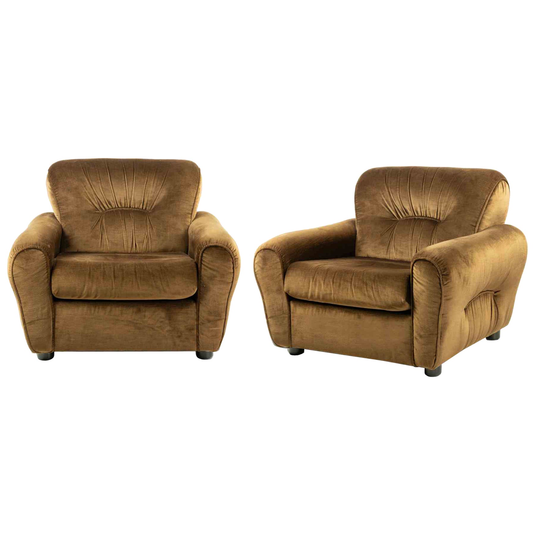 Sessel-Sessel-Set, italienische Produktion, 1970er-Jahre