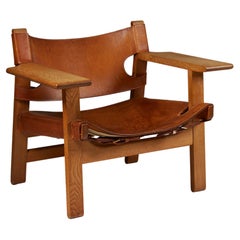 Armchair “Spanish” Designed by Börge Mogensen for Fredericia Stolefabrik