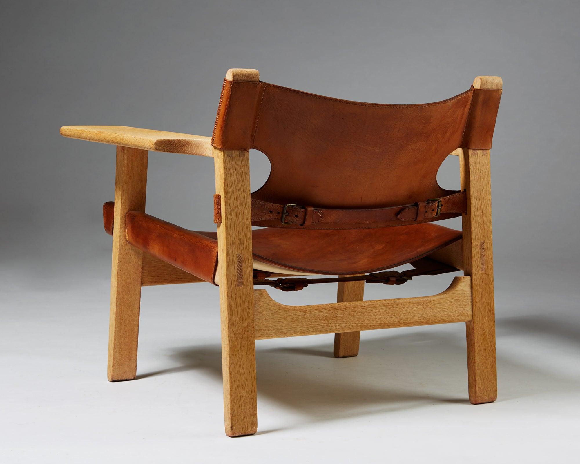 Danish Armchair “Spanish” Designed by Børge Mogensen for Erhard Rasmussen, Denmark