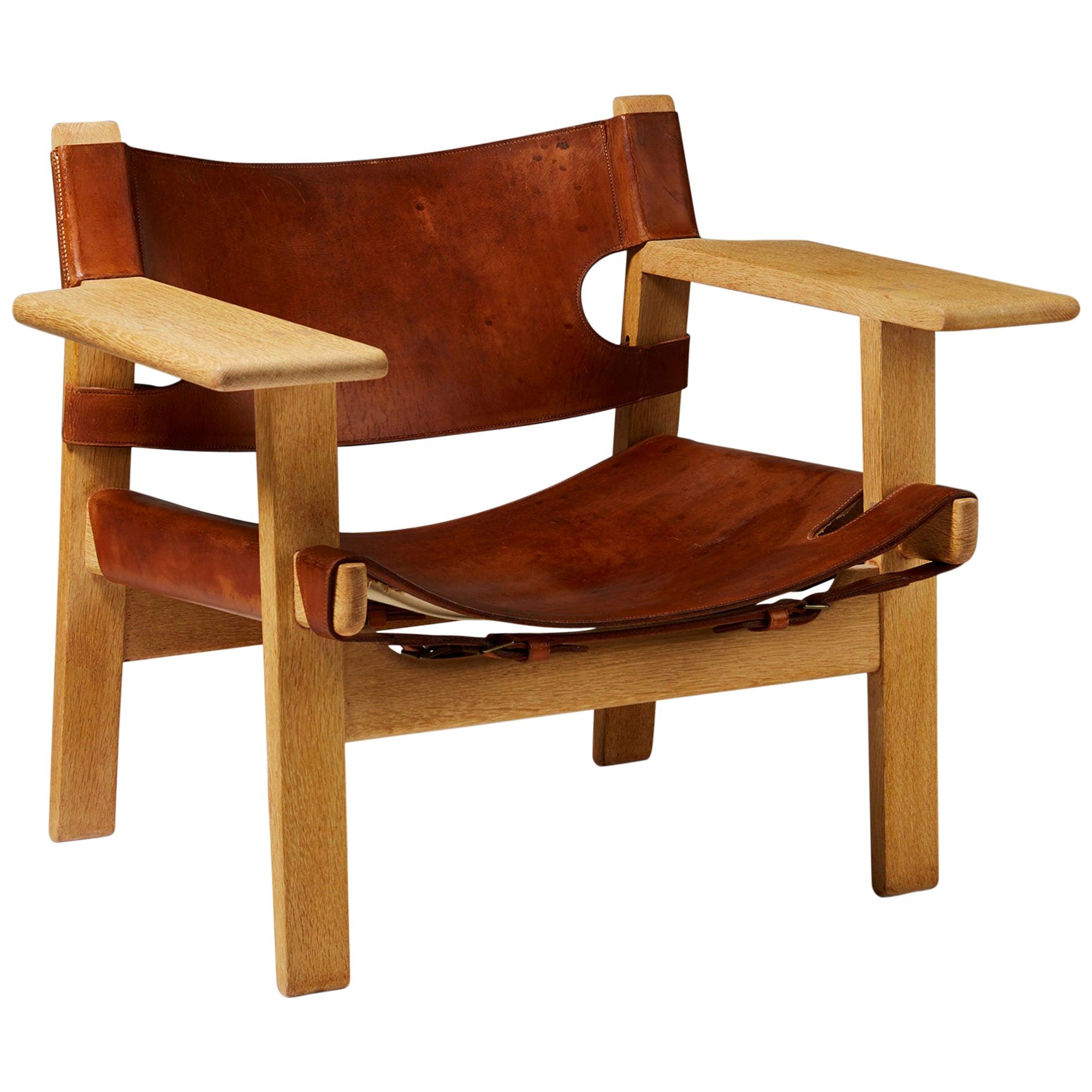 Armchair “Spanish” Designed by Børge Mogensen for Erhard Rasmussen, Denmark