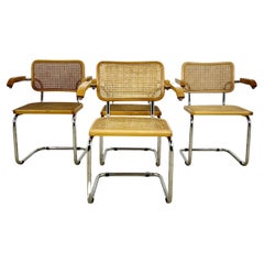 Armchair Style Chairs B32 by Marcel Breuer Set 4