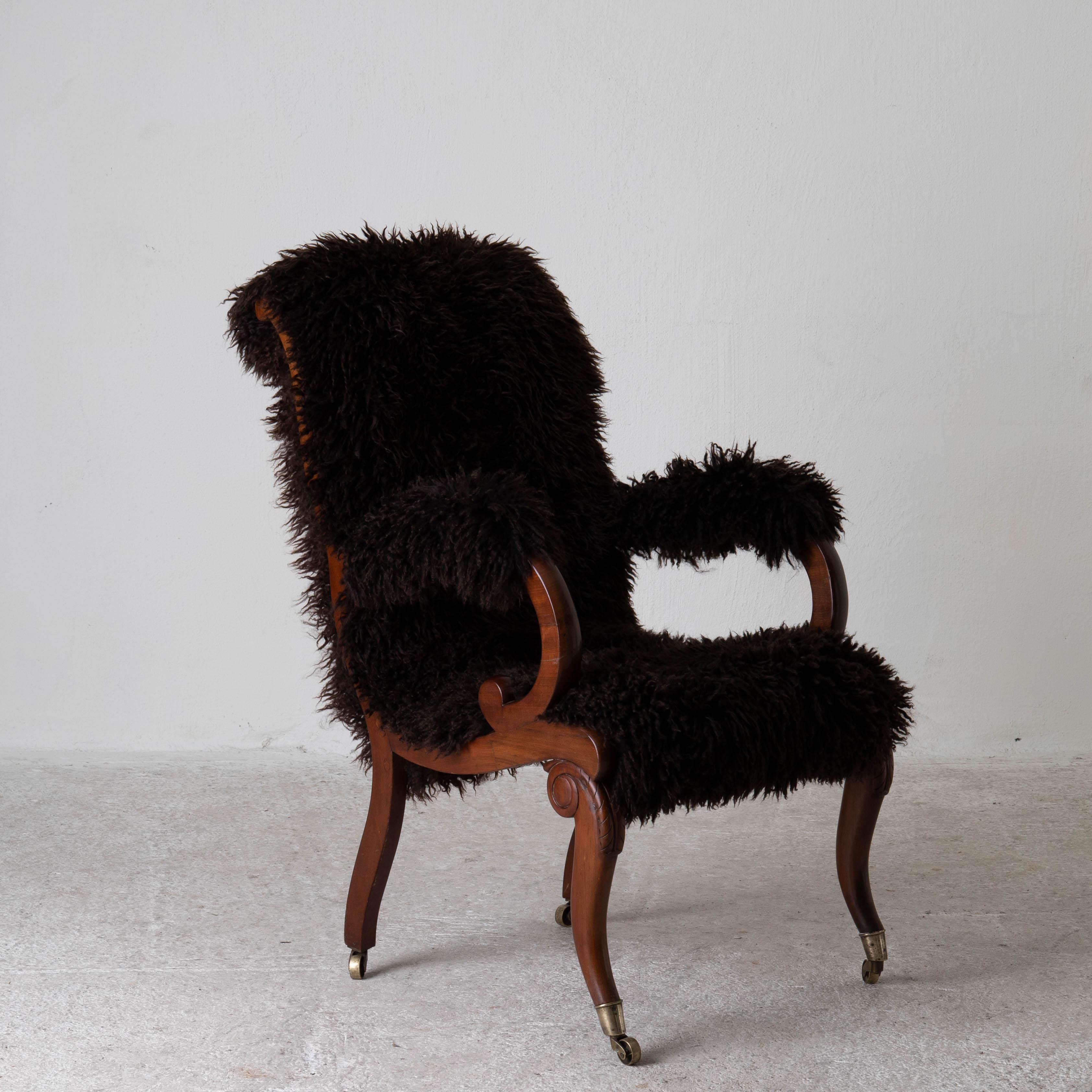 Armchair Sweden Late 19th Century Brown Swedish 3