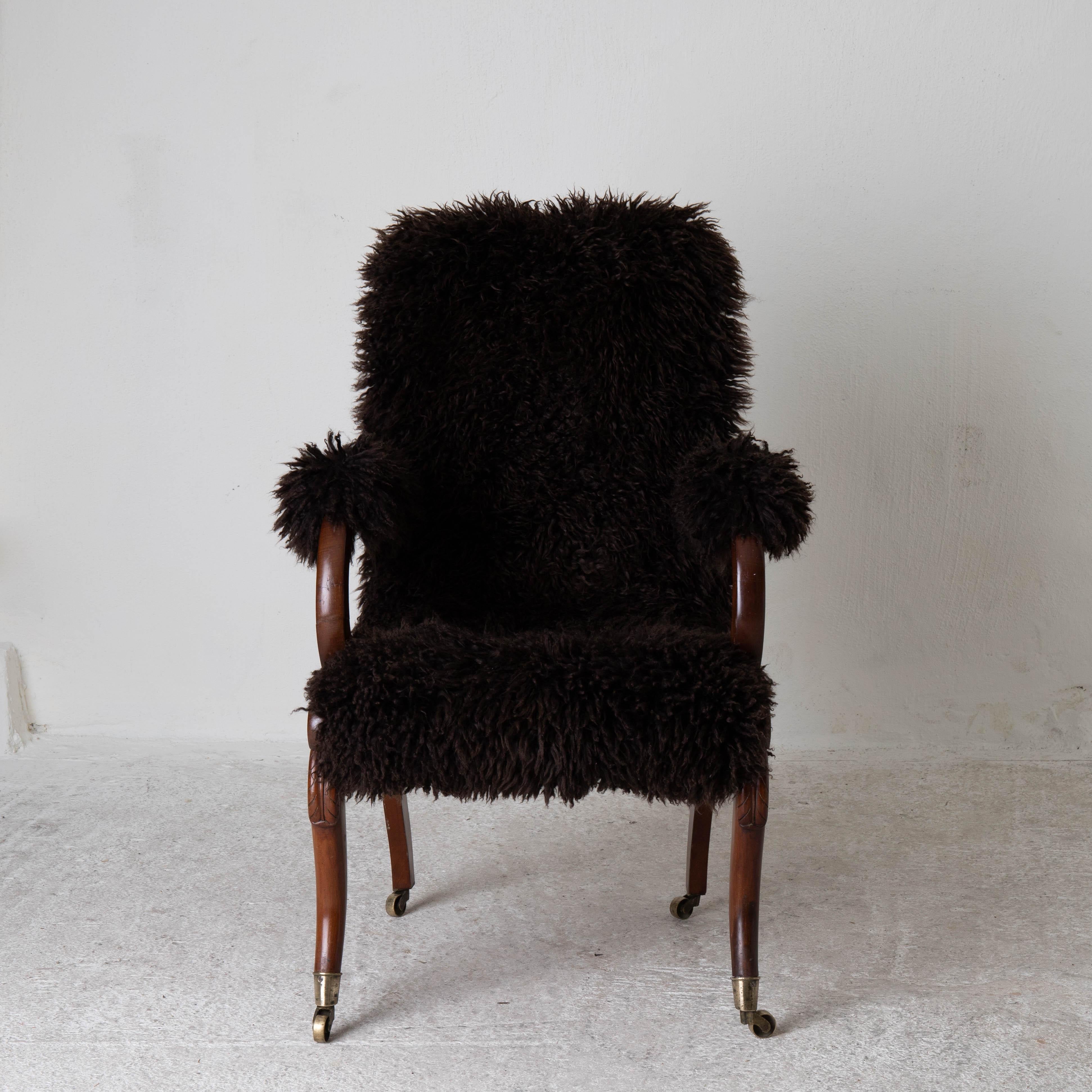 Armchair Sweden Late 19th Century Brown Swedish 4