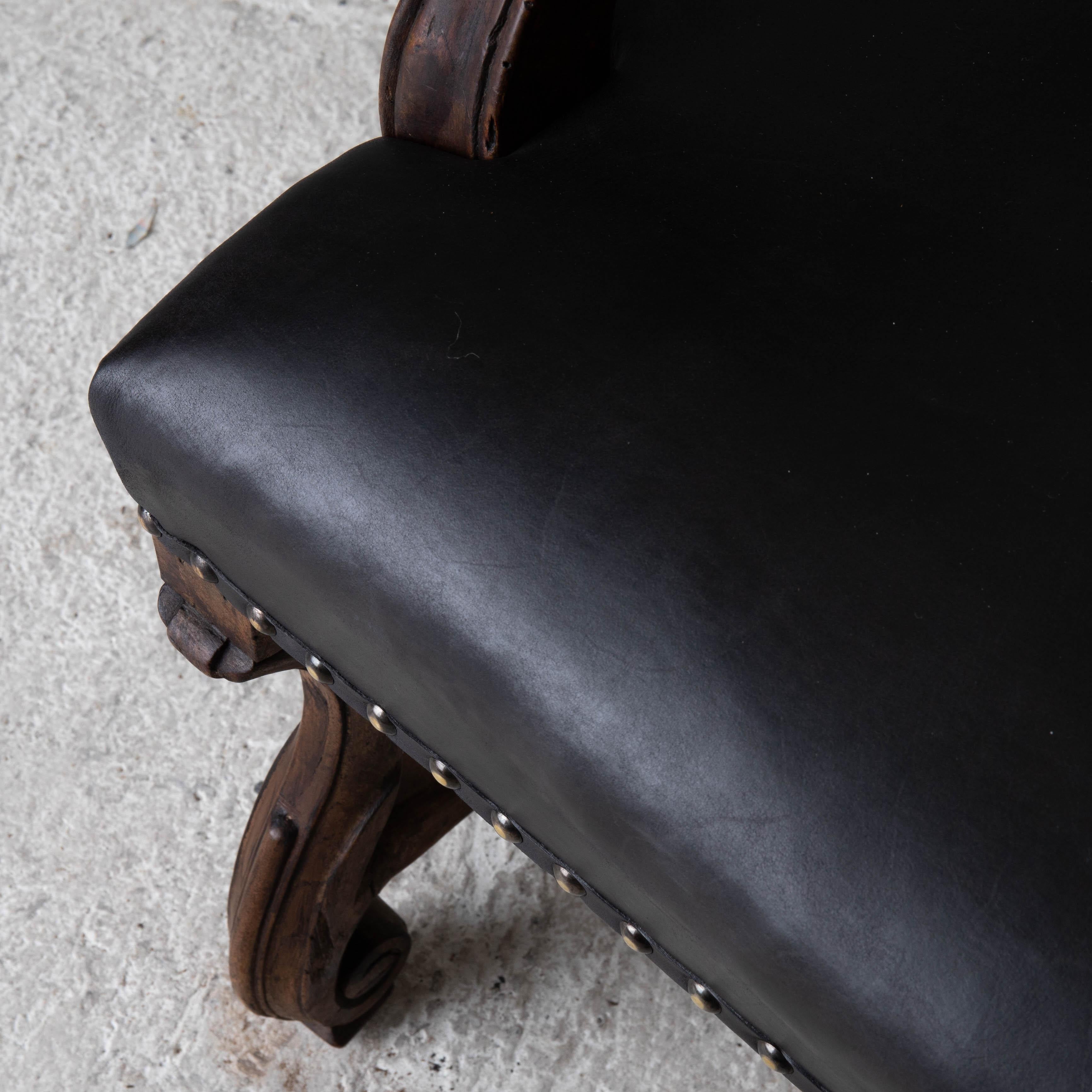 black baroque chair