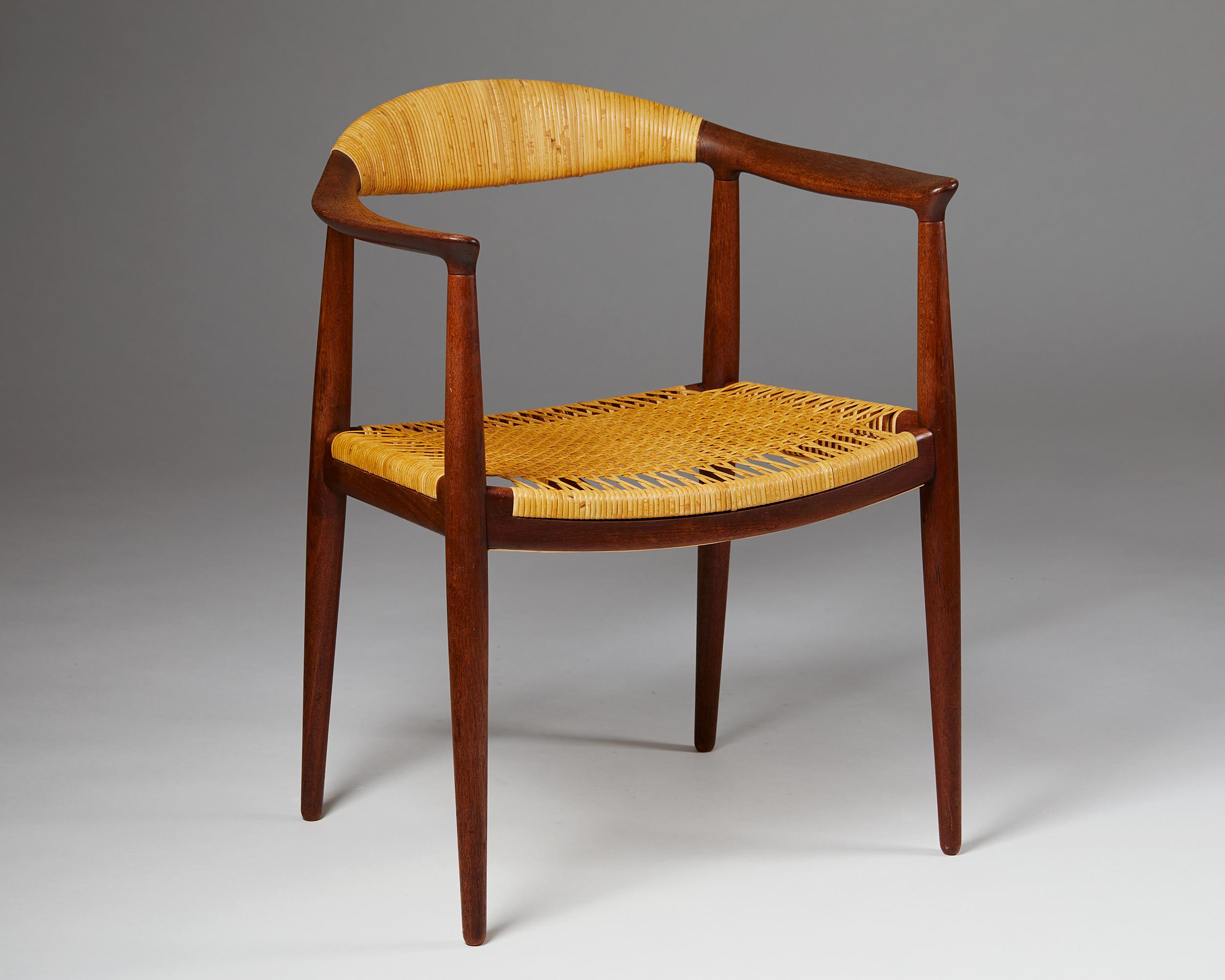 Scandinavian Modern Armchair “The Chair”, Designed by Hans Wegner for Johannes Hansen, Denmark, 1949