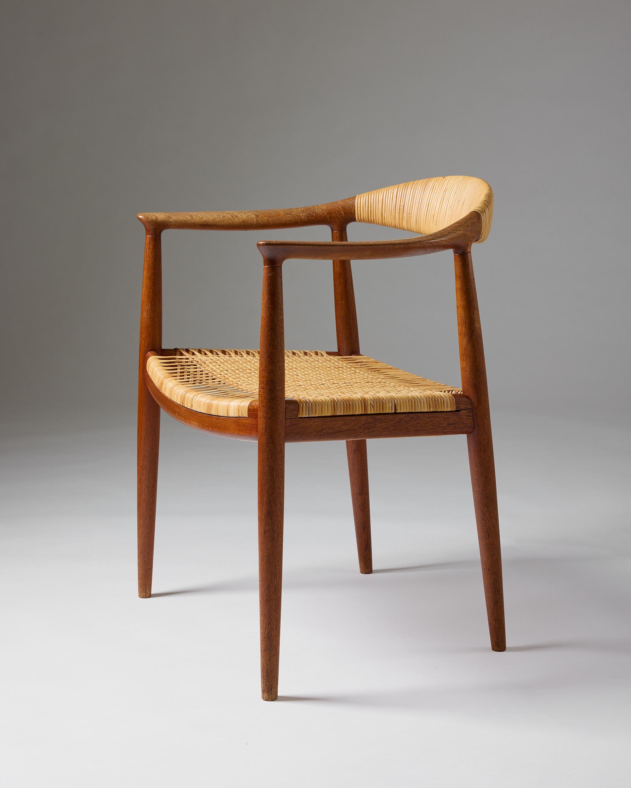 Sessel 'The Chair' Modell JH 501 entworfen von Hans Wegner für Johannes Hansen (Mitte des 20. Jahrhunderts) im Angebot