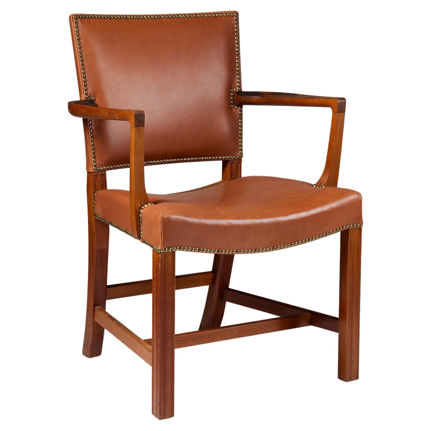 Sessel 'The Red Chair' Modell 3758a Entworfen von Kaare Klint für Rud, Rasmussen