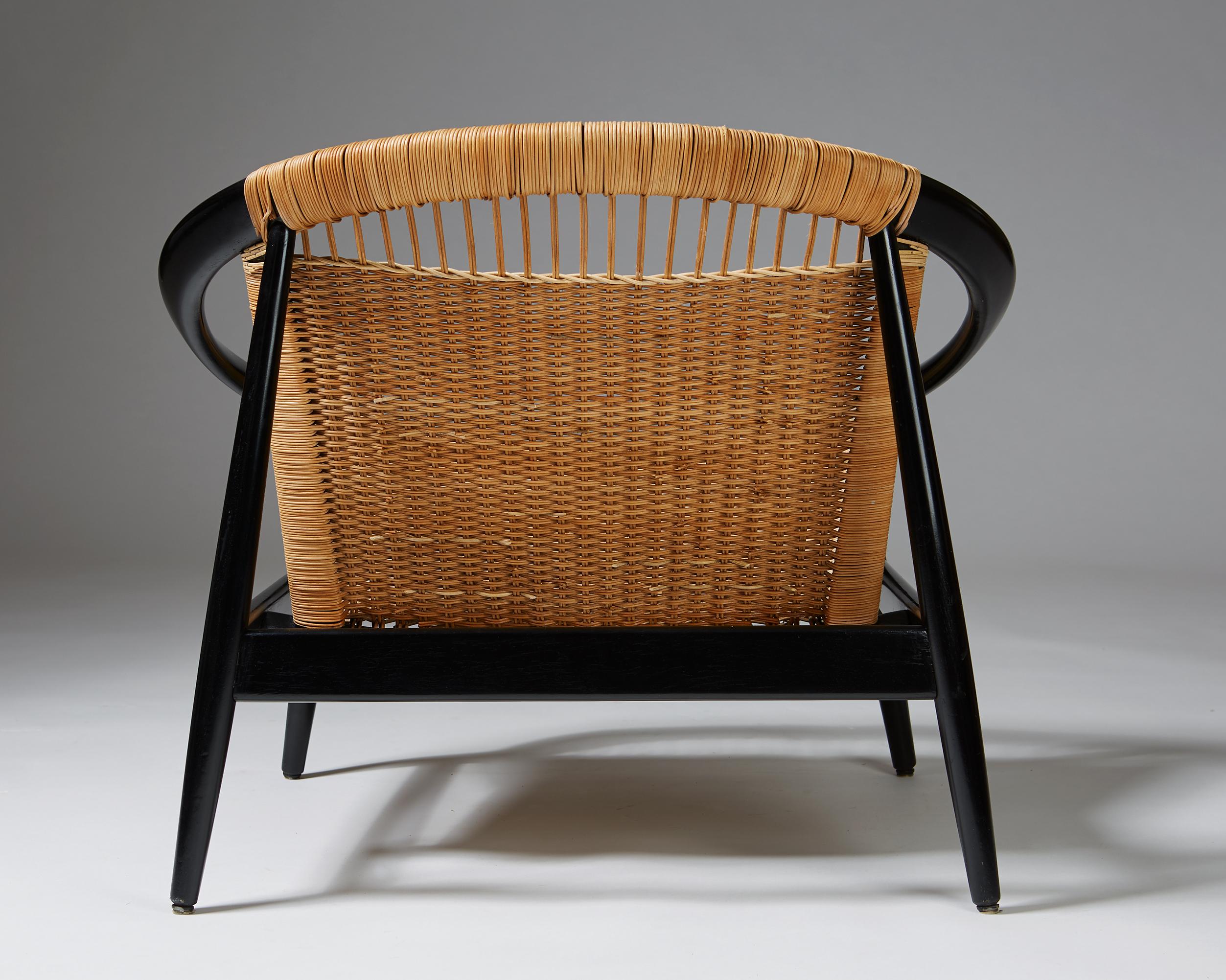 Danish Armchair the Ring Chair Number 23 by Illum Wikkelsö for Niels Eilersen, Denmark