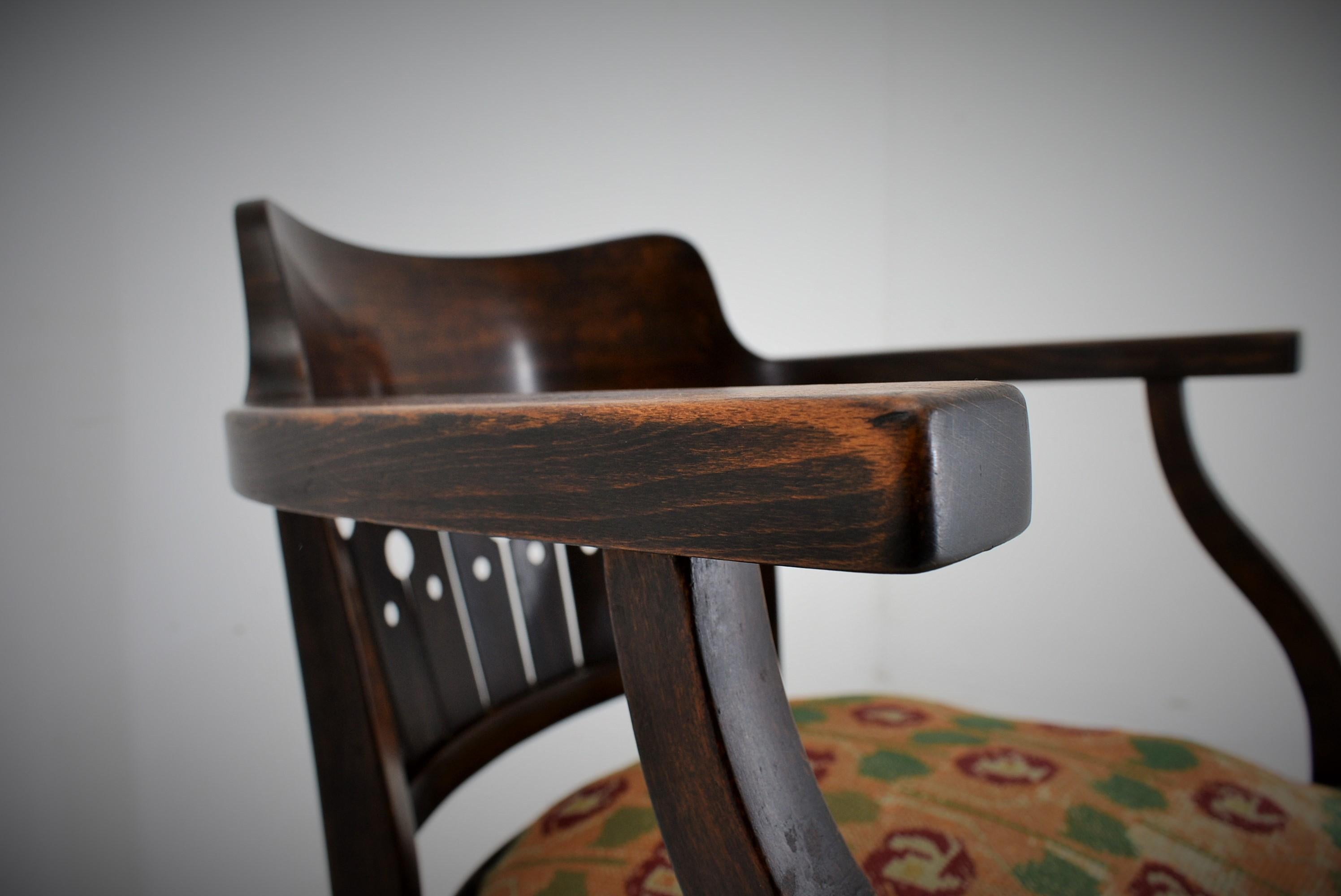 Beech Armchair Thonet Nr.6142, Otto Wagner in 1905 For Sale