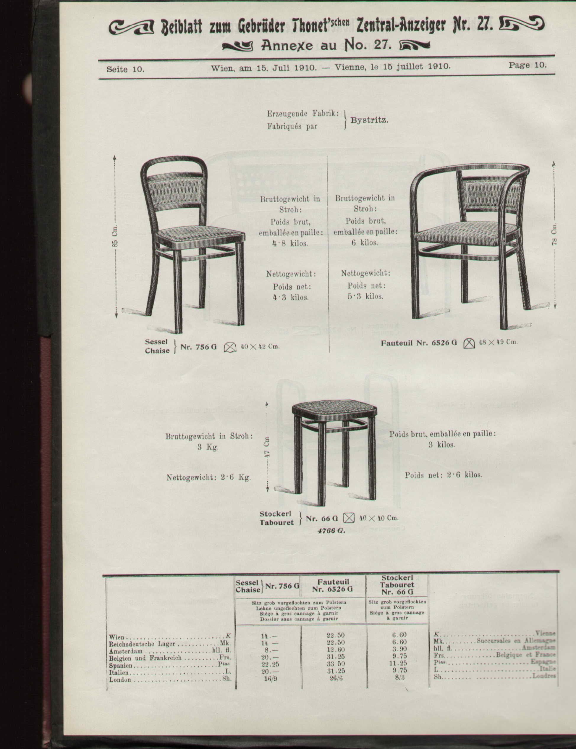 Armchair Thonet Nr.6526 by Otto Wagner, 1902-1918 4