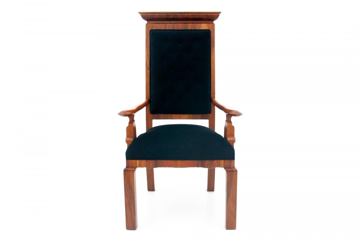 Armchair - throne, Western Europe, early 20th century. After renovation. For Sale 5