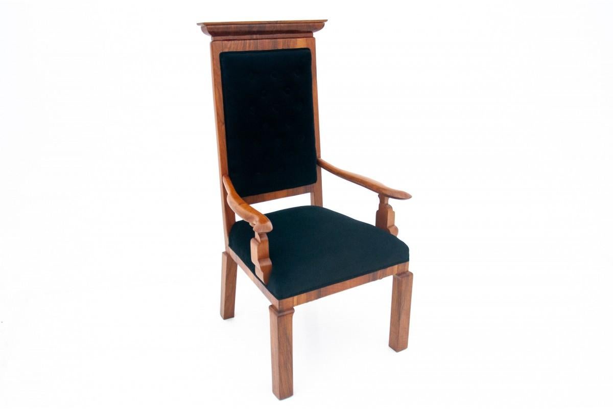Art Deco Armchair - throne, Western Europe, early 20th century. After renovation. For Sale