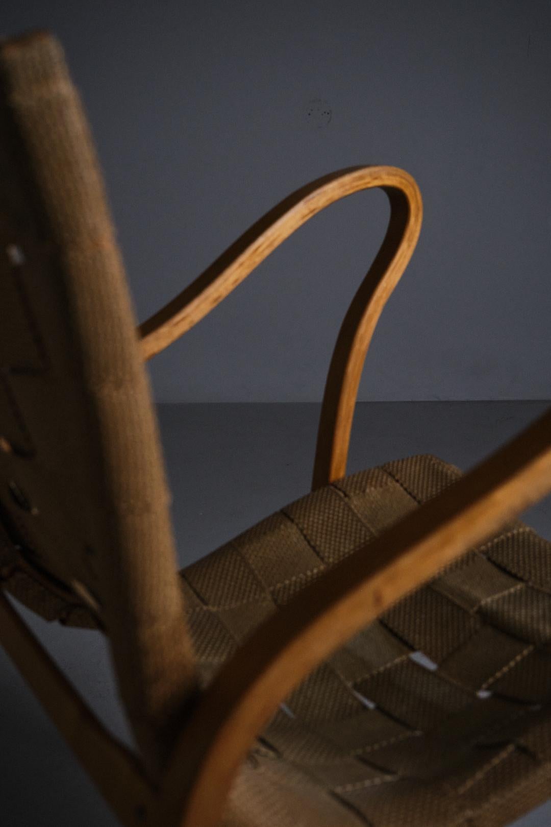 Armchair 'Tösen' by Gustav Axel Berg, Sweden, 1940s For Sale 3