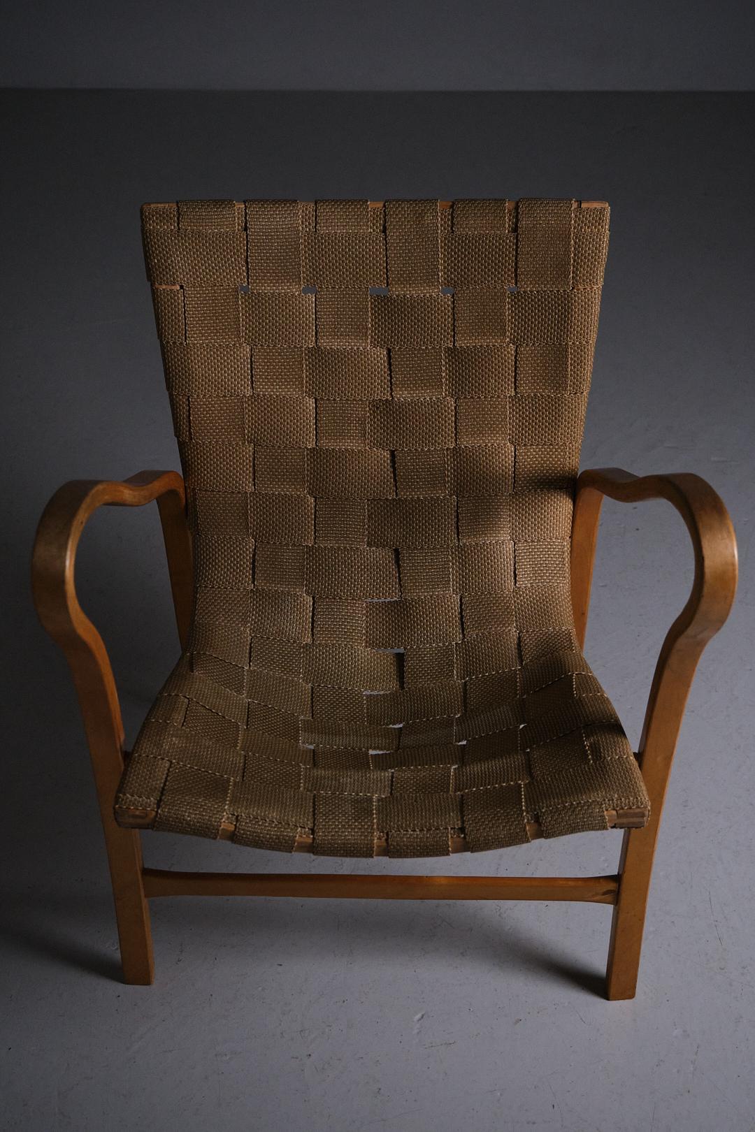 Armchair 'Tösen' by Gustav Axel Berg, Sweden, 1940s For Sale 5