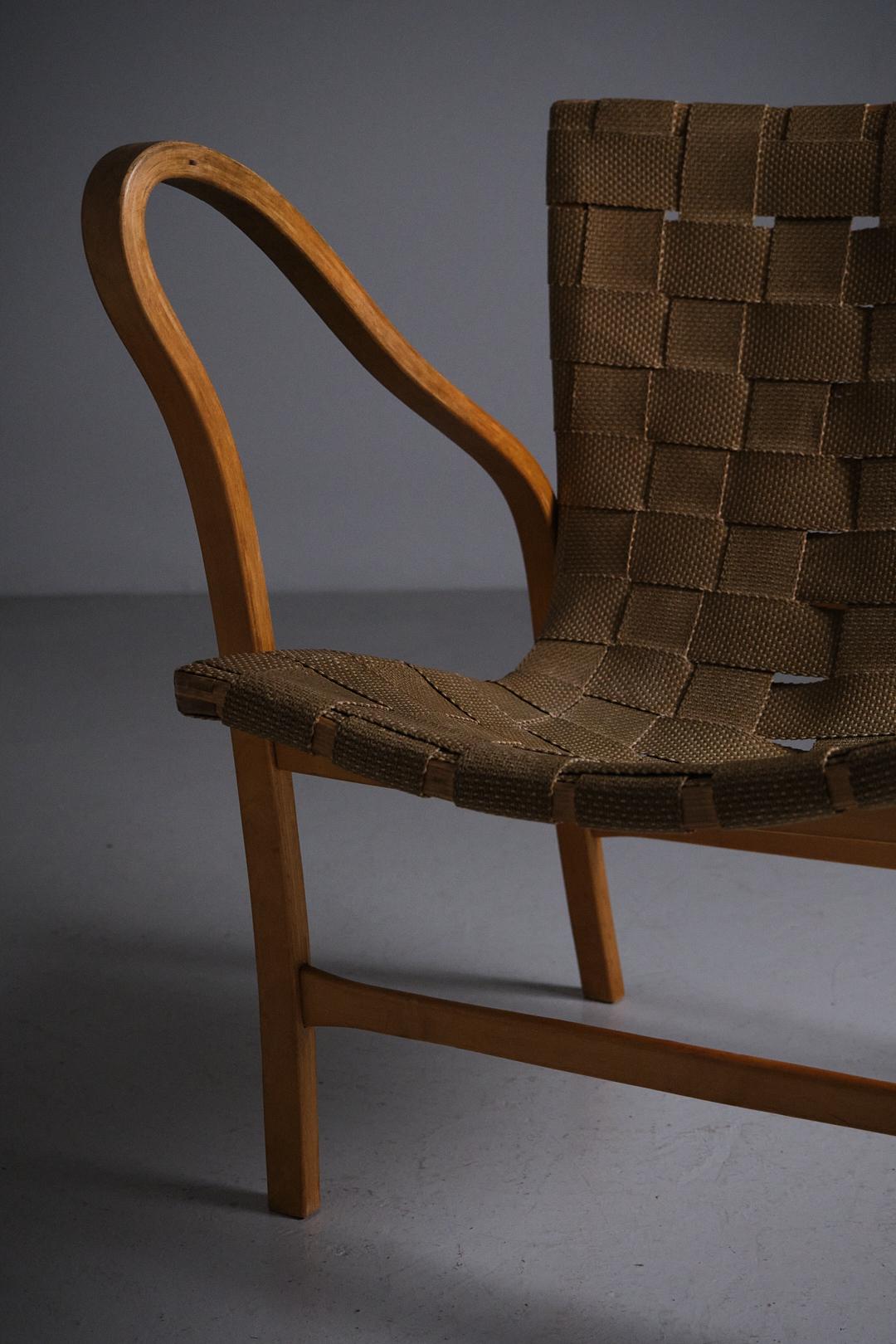 Armchair 'Tösen' by Gustav Axel Berg, Sweden, 1940s For Sale 1