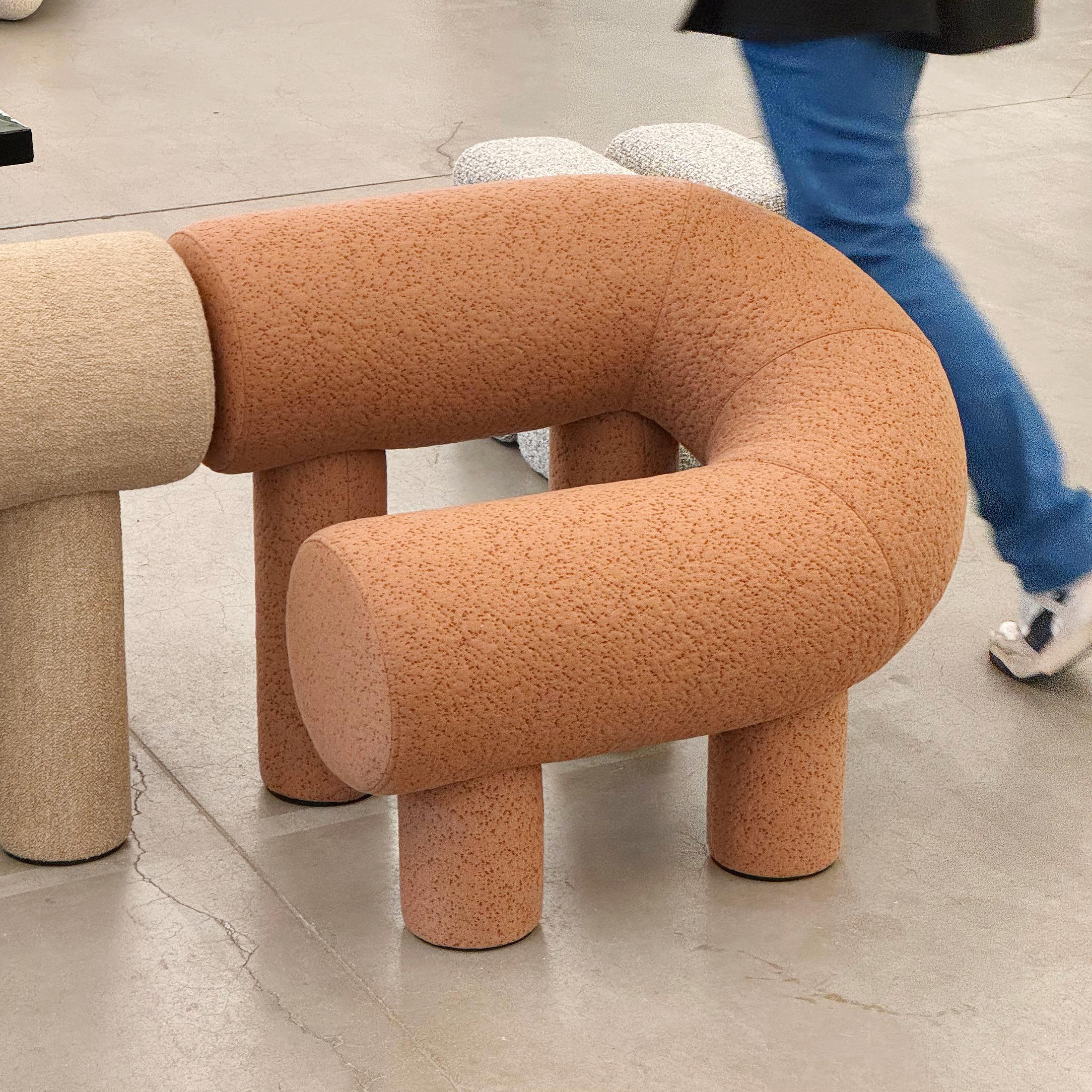 Contemporary Armchair ‘UMI’ by WOO – Bold Geometric Lounge Chair for Minimalist For Sale 8