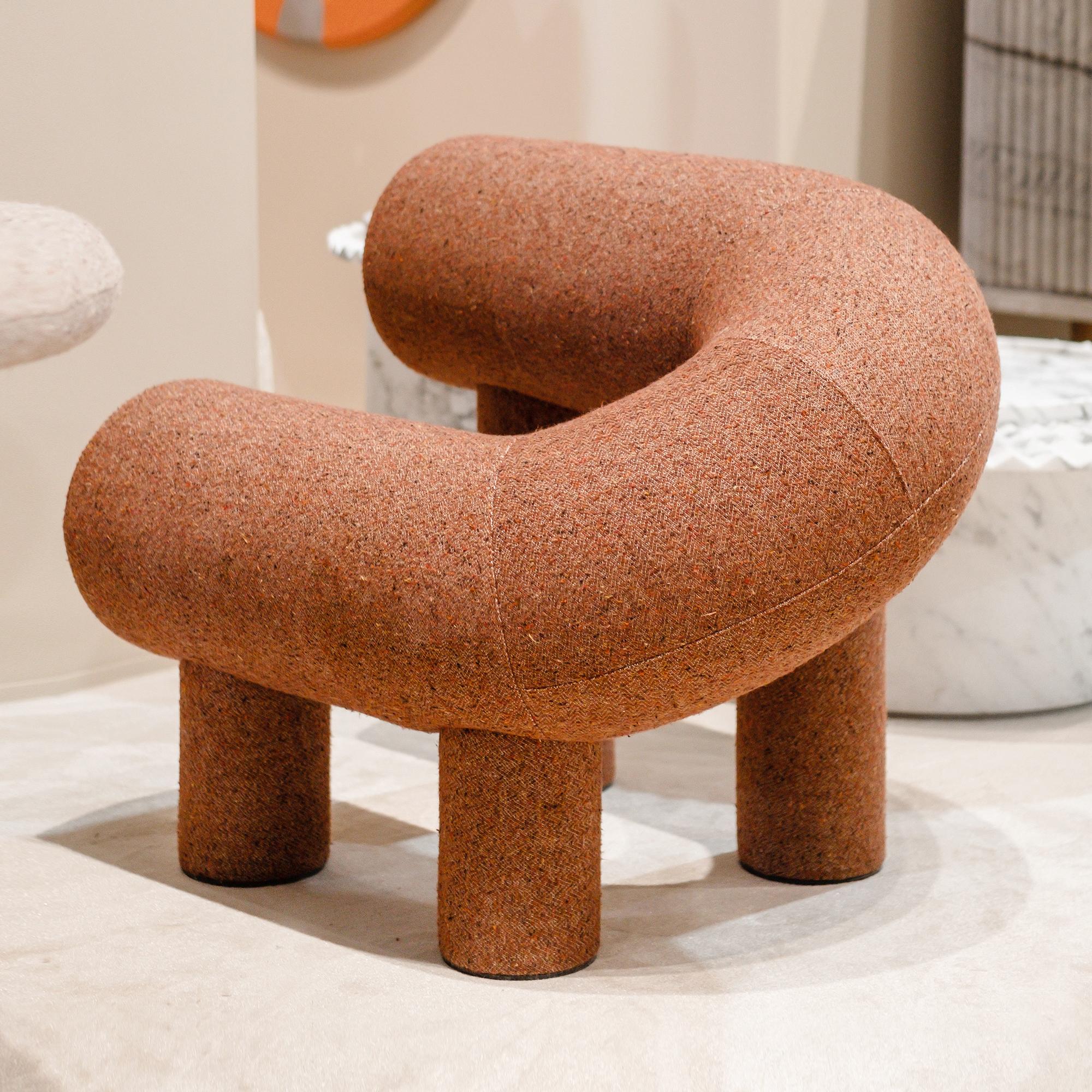 Contemporary Armchair ‘UMI’ by WOO – Bold Geometric Lounge Chair for Minimalist For Sale 4
