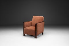 Armchair Upholstered in Dusty Pink Fabric, Sweden 1930s