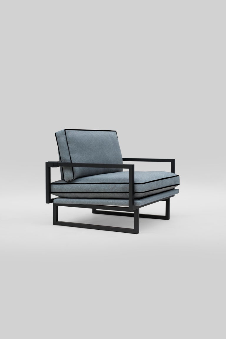 Armchair Urban GP01 Charcoal, Ristretto, Minimal Style For Sale at 1stdibs