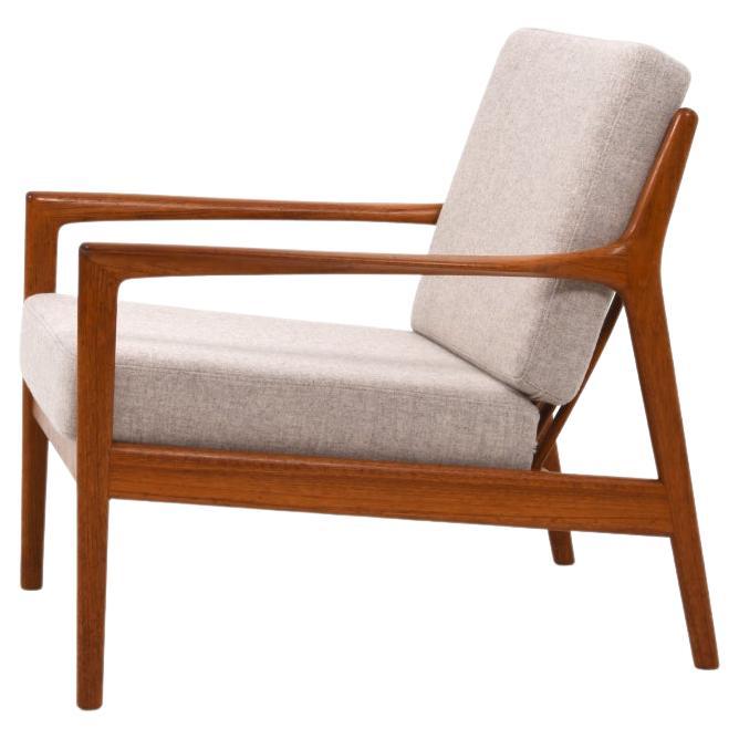 Teak Lounge Chairs USA 75 Folke Ohlsson by DUX For Sale